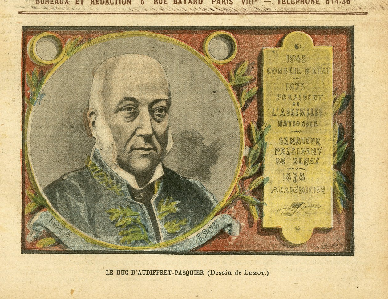 Illustration af Achille Lemot (1846-1909) i Le Pelerin af Achille Lemot