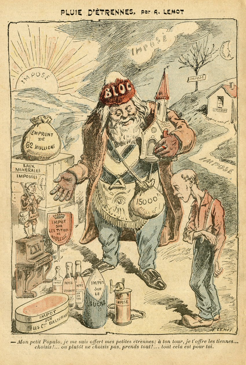 Illustration af Achille Lemot (1846-1909) i Le Pelerin af Achille Lemot