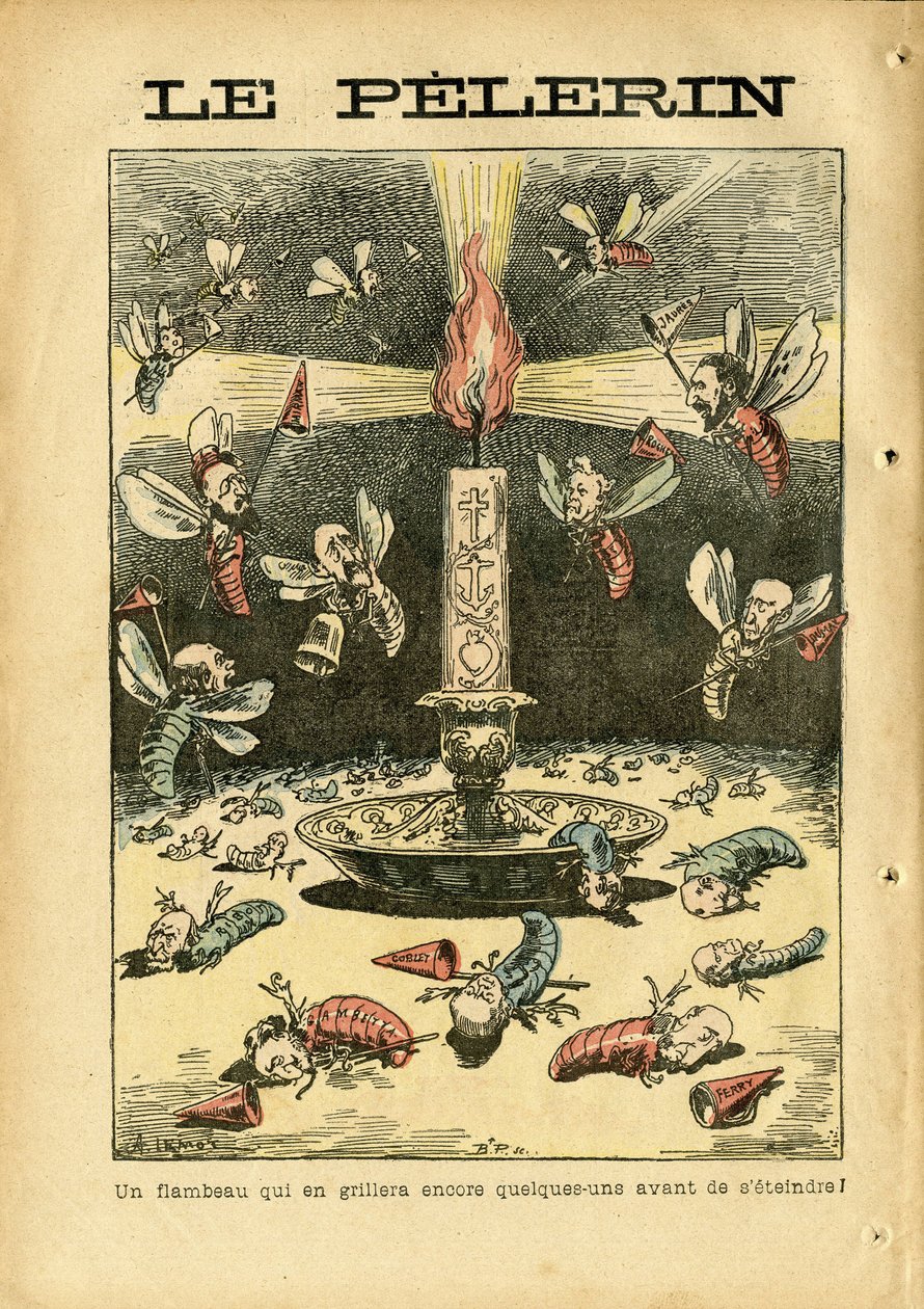 Illustration af Achille Lemot (1846-1909) i Le Pelerin af Achille Lemot