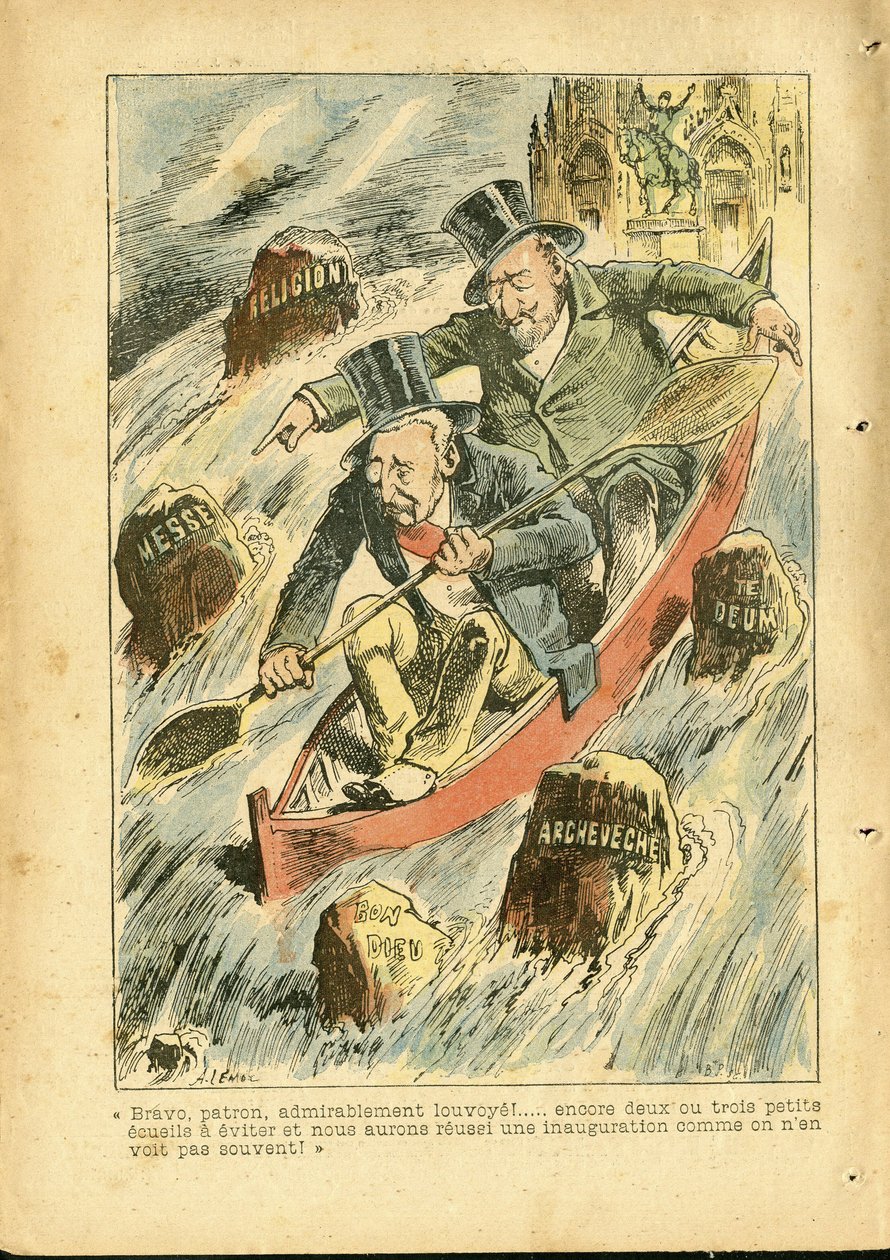 Illustration af Achille Lemot (1846-1909) i Le Pelerin af Achille Lemot
