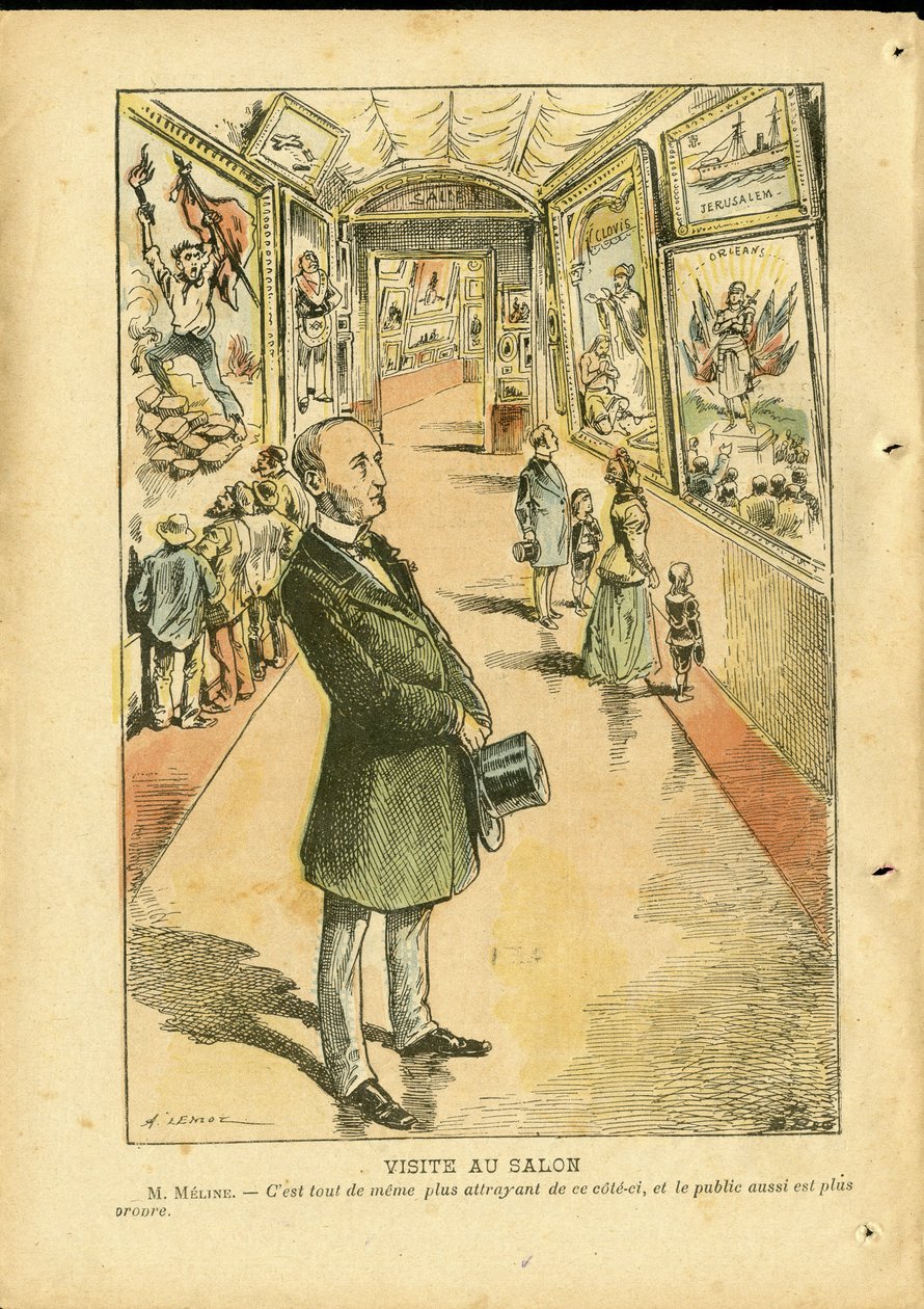 Illustration af Achille Lemot (1846-1909) i Le Pelerin af Achille Lemot