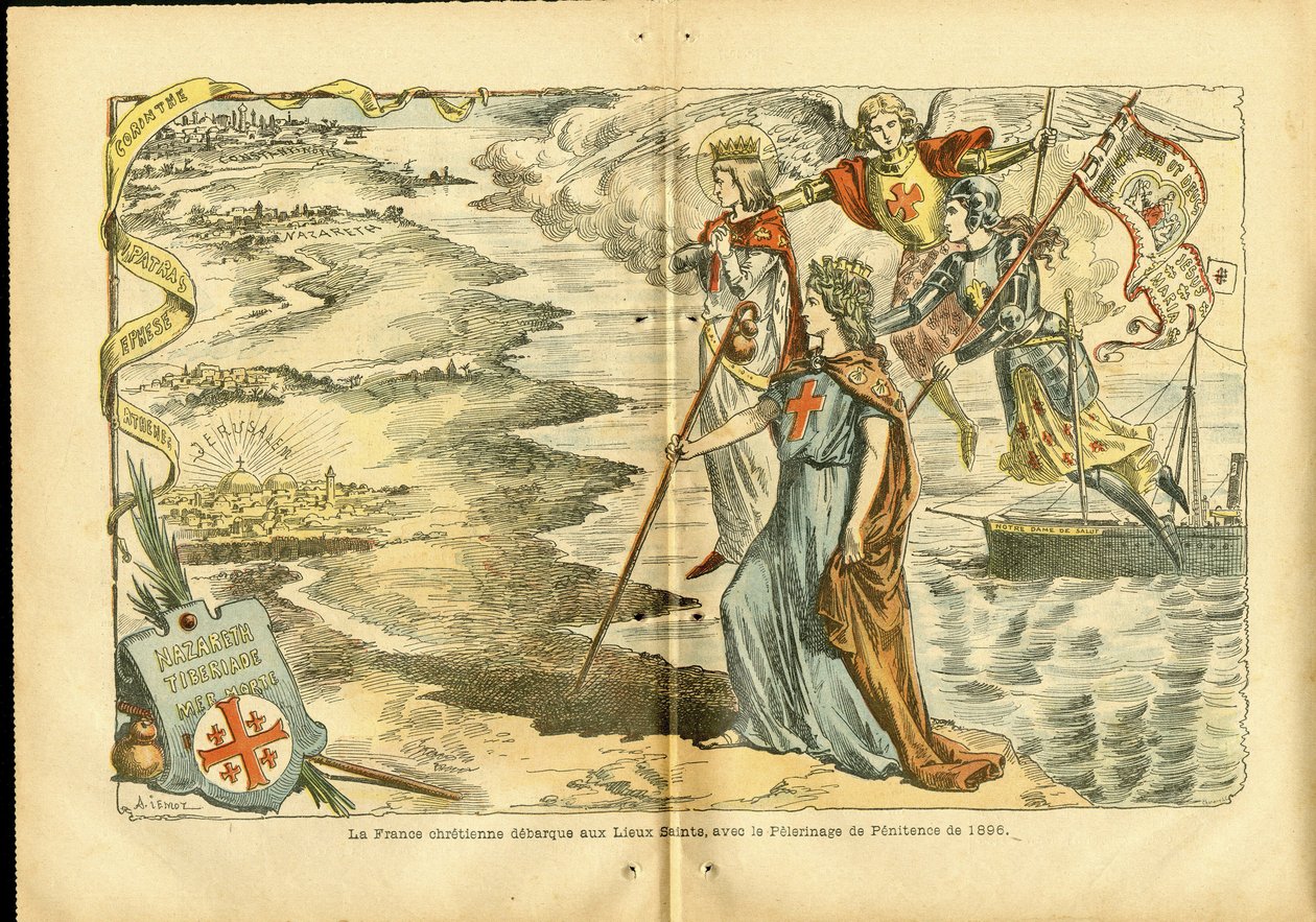 Illustration af Achille Lemot (1846-1909) i Le Pelerin af Achille Lemot