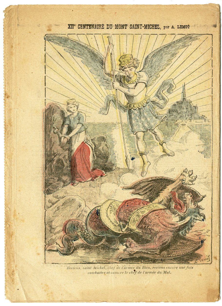 Illustration af Achille Lemot (1846-1909) i Le Pelerin af Achille Lemot