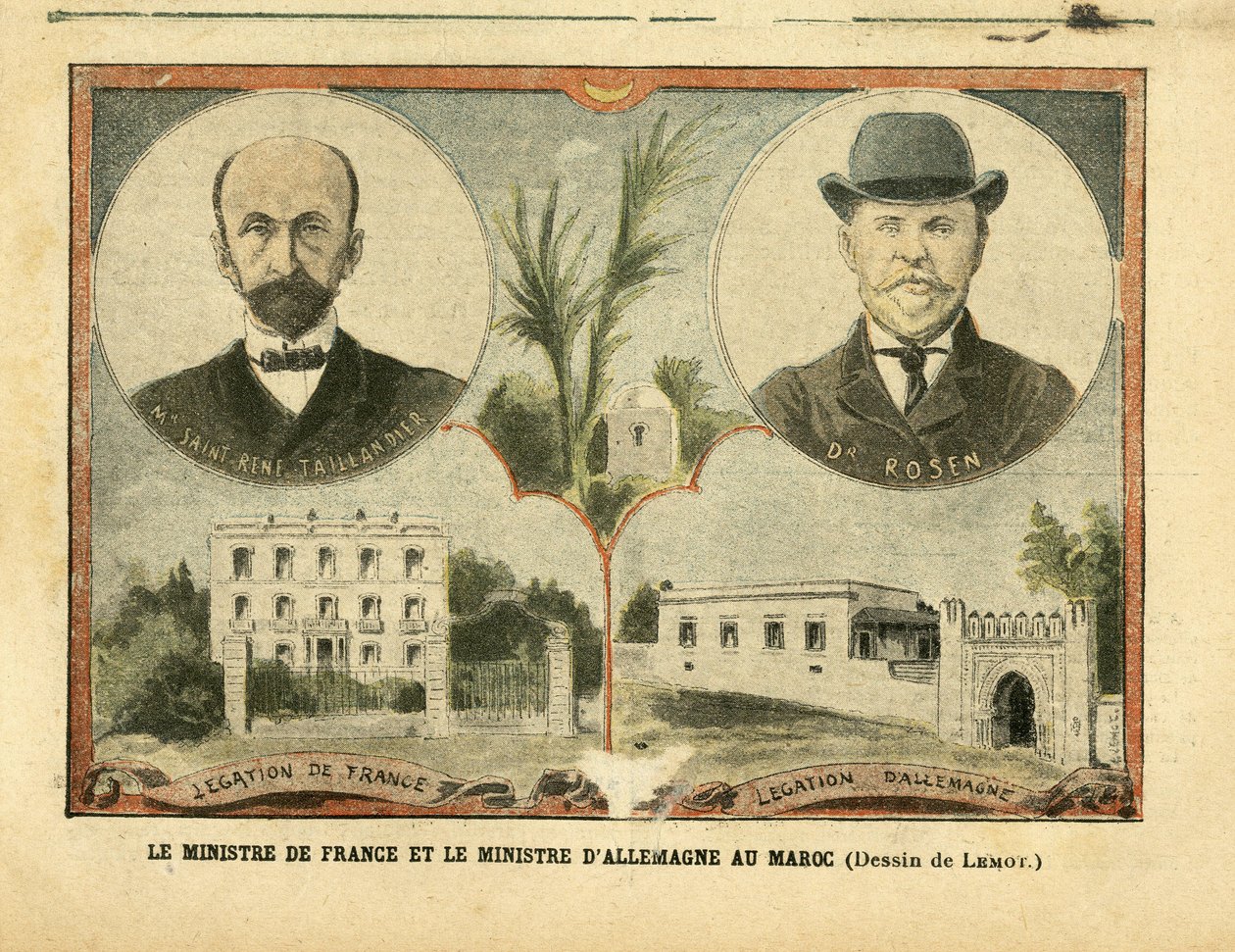 Illustration af Achille Lemot (1846-1909) i Le Pelerin af Achille Lemot