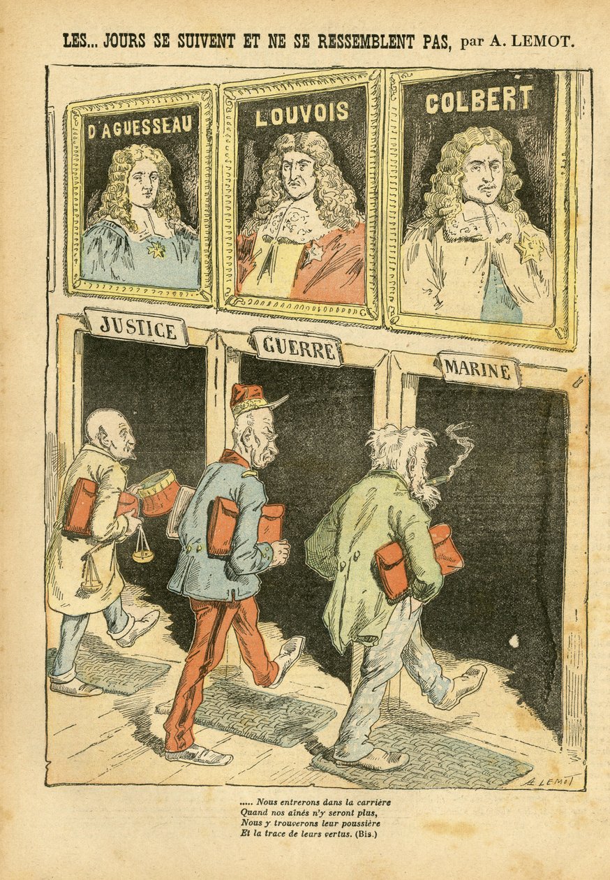 Illustration af Achille Lemot (1846-1909) i Le Pelerin af Achille Lemot
