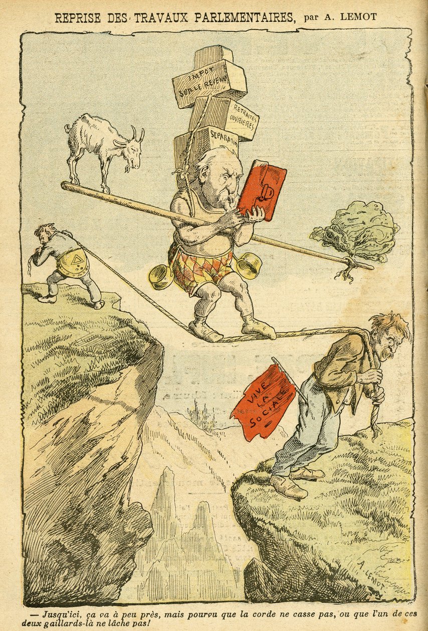 Illustration af Achille Lemot (1846-1909) i Le Pelerin af Achille Lemot