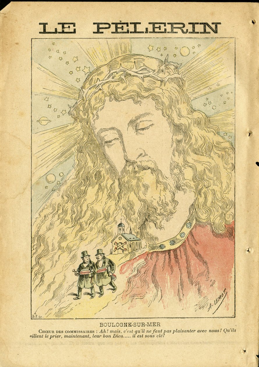 Illustration af Achille Lemot (1846-1909) i Le Pelerin af Achille Lemot