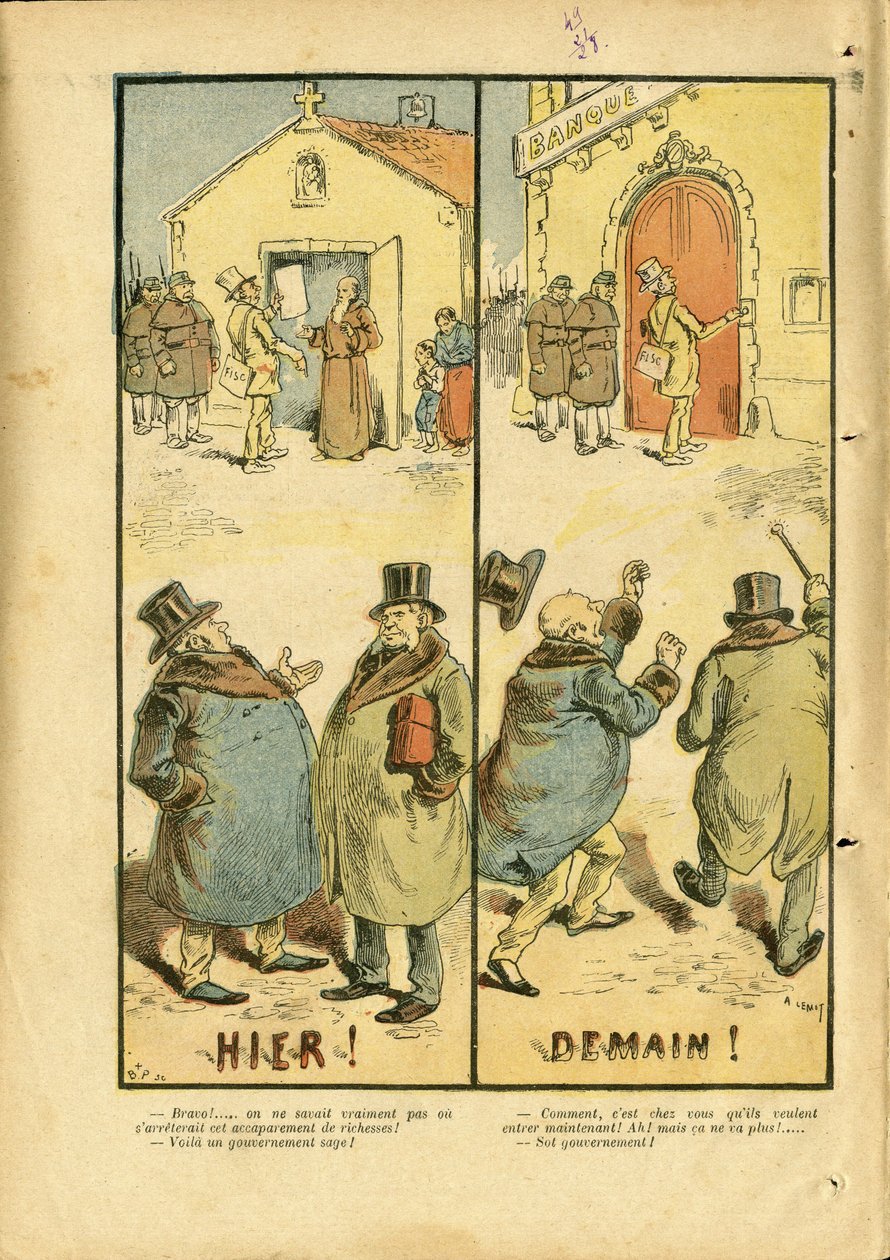 Illustration af Achille Lemot (1846-1909) i Le Pelerin af Achille Lemot