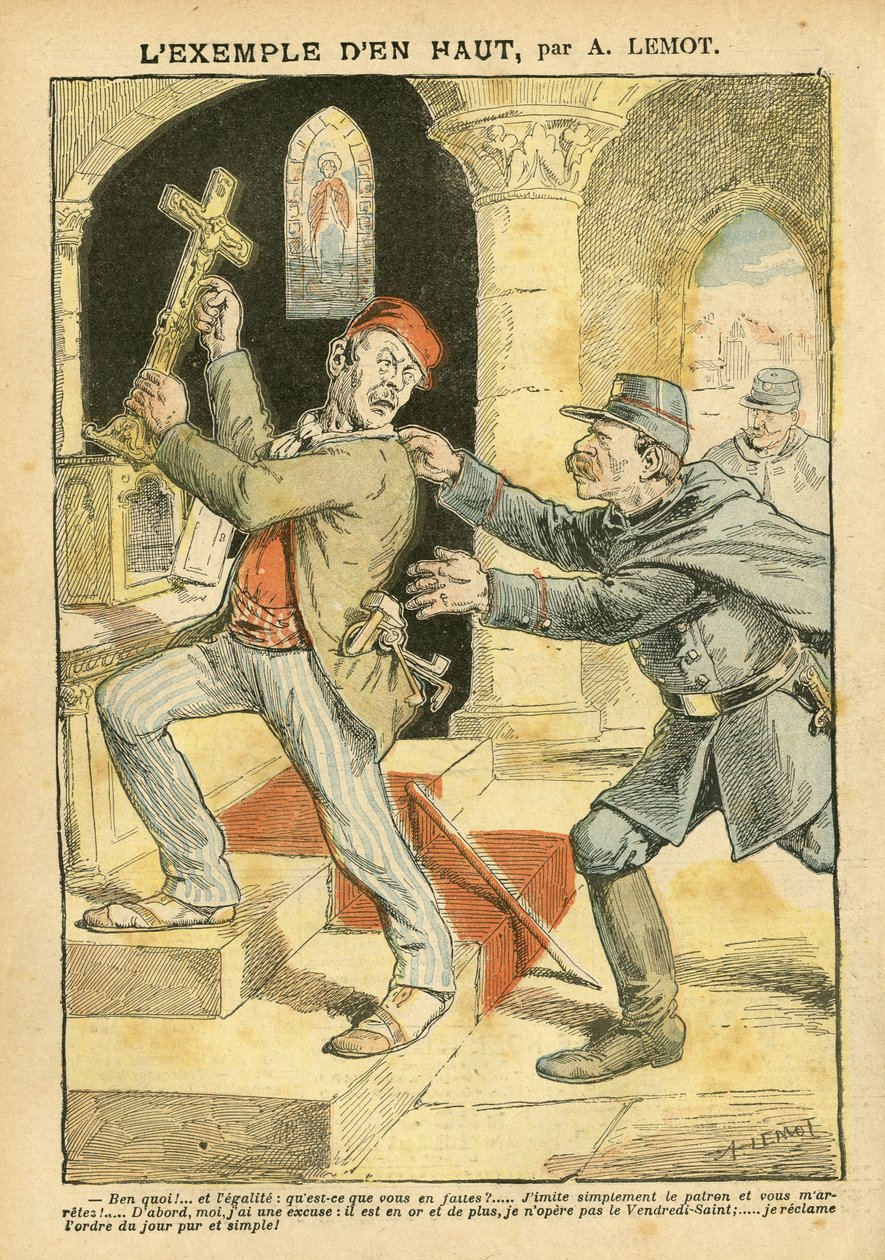 Illustration af Achille Lemot (1846-1909) i Le Pelerin af Achille Lemot