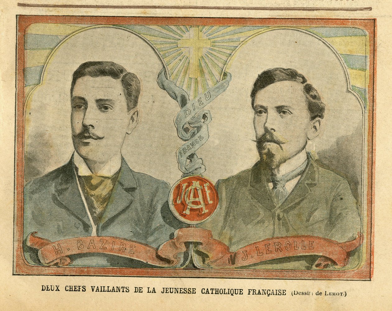 Illustration af Achille Lemot (1846-1909) i Le Pelerin af Achille Lemot