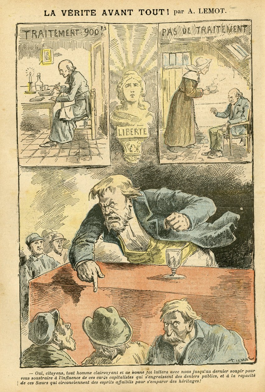 Illustration af Achille Lemot (1846-1909) i Le Pelerin af Achille Lemot