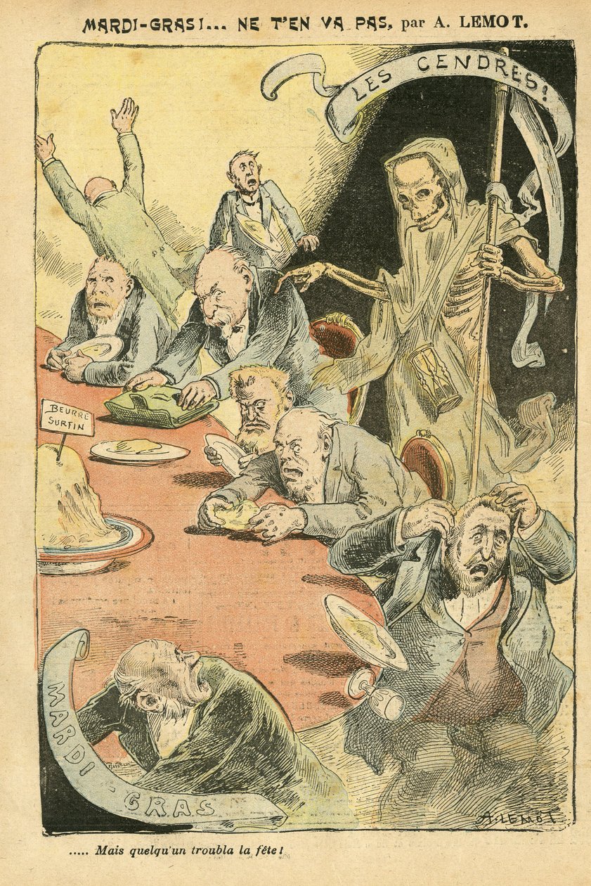 Illustration af Achille Lemot (1846-1909) i Le Pelerin af Achille Lemot
