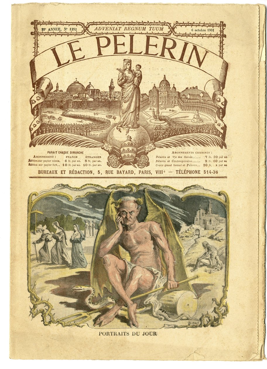 Illustration af Achille Lemot (1846-1909) i Le Pelerin af Achille Lemot