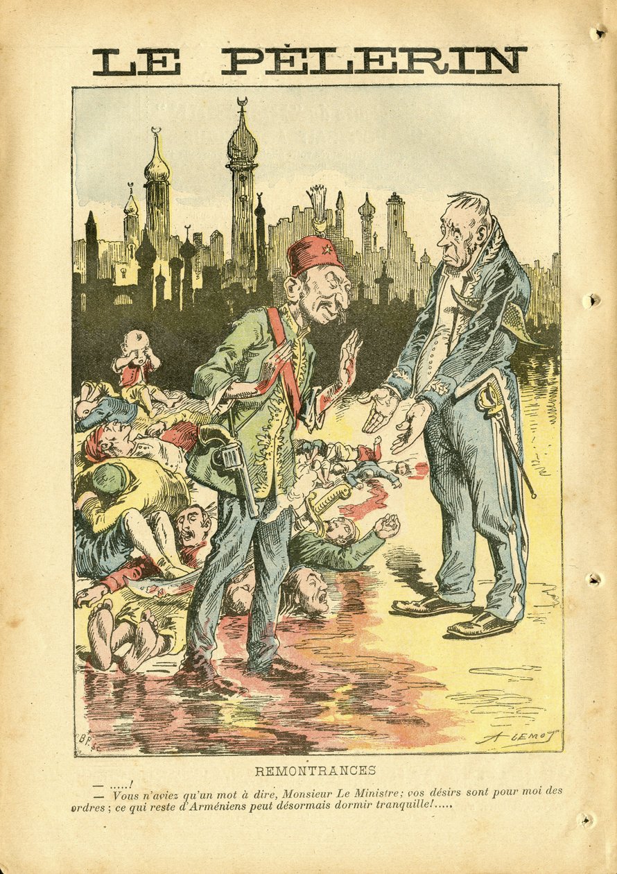 Illustration af Achille Lemot (1846-1909) i Le Pelerin af Achille Lemot