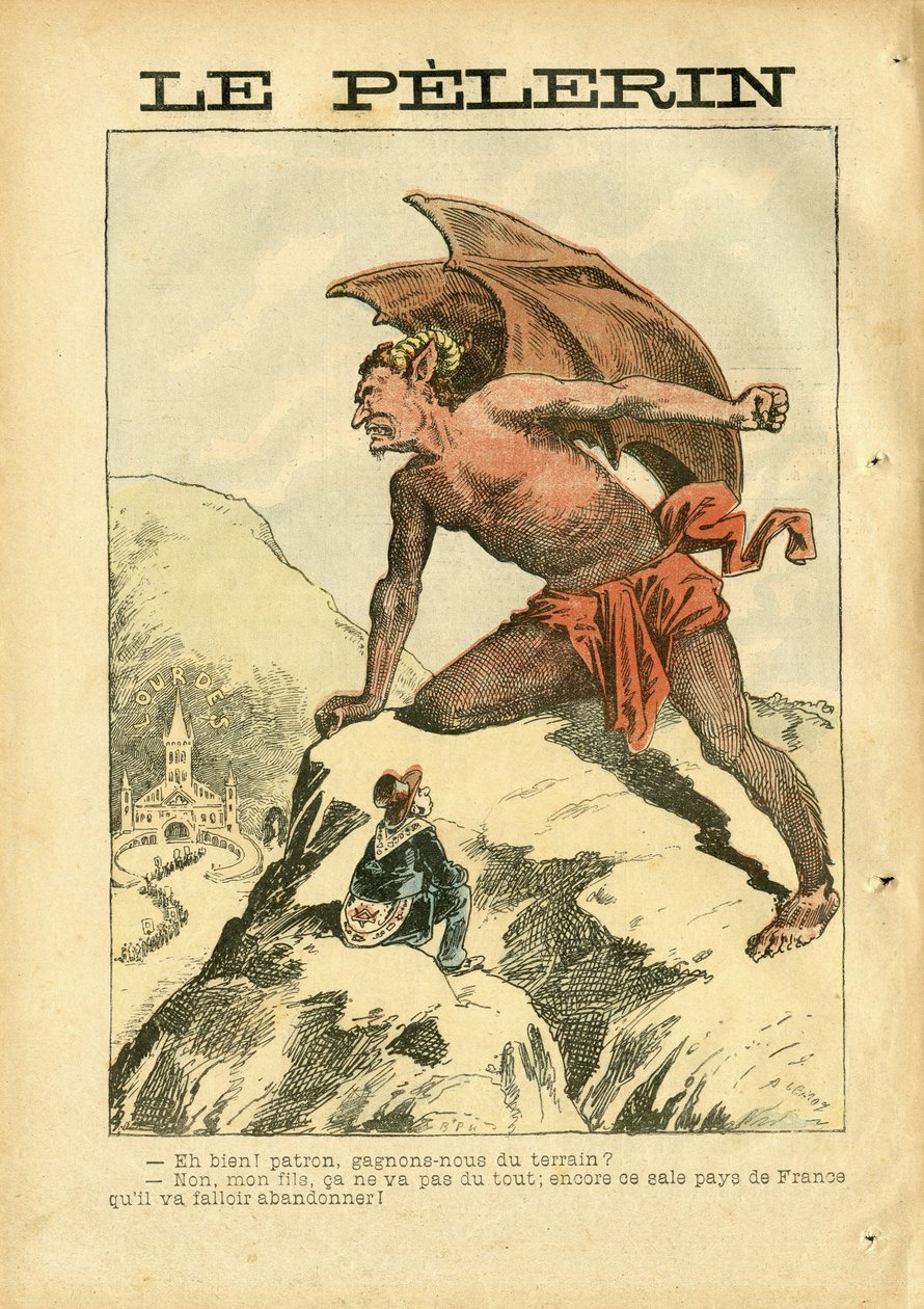 Illustration af Achille Lemot (1846-1909) i Le Pelerin af Achille Lemot
