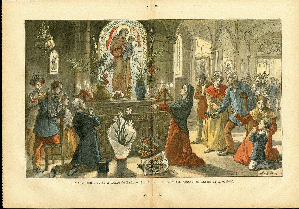 Illustration af Achille Lemot (1846-1909) i Le Pelerin af Achille Lemot