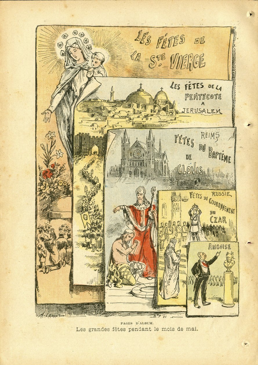 Illustration af Achille Lemot (1846-1909) i Le Pelerin af Achille Lemot