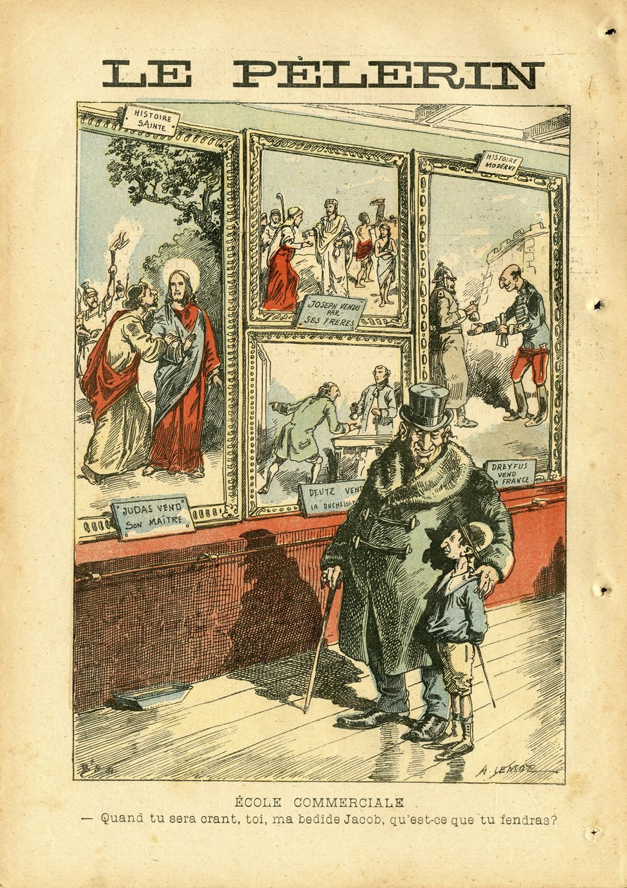 Illustration af Achille Lemot (1846-1909) i Le Pelerin af Achille Lemot