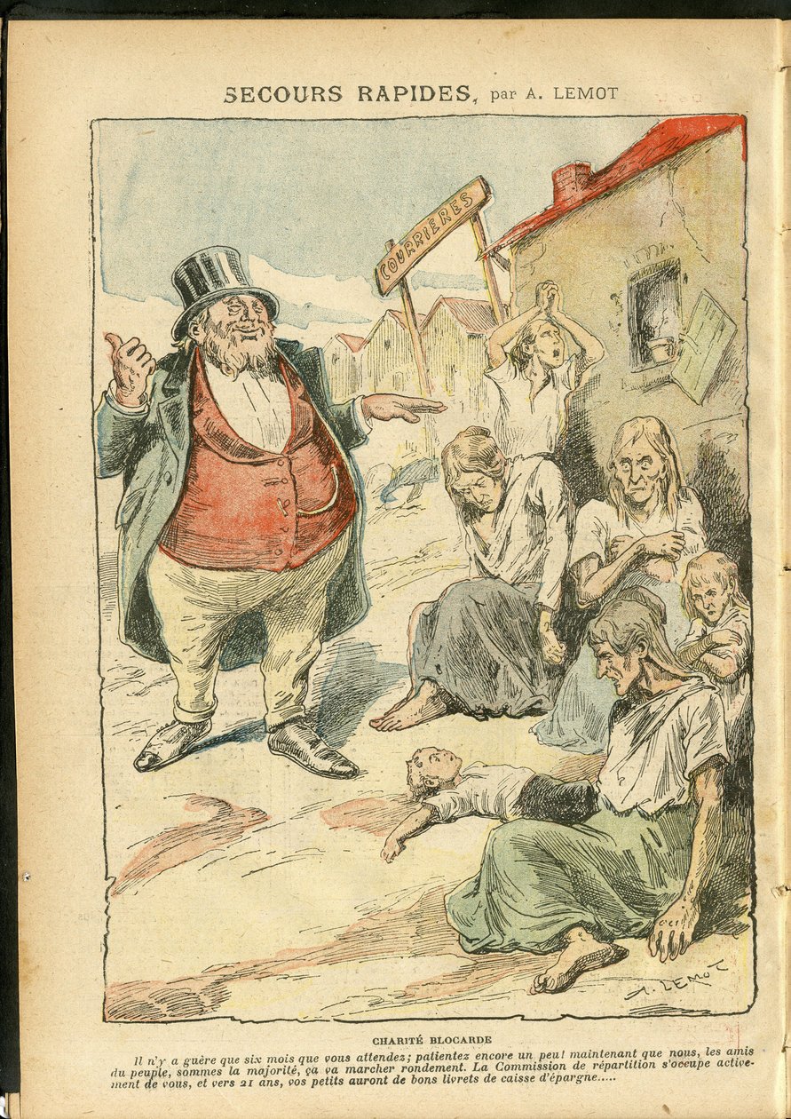 Illustration af Achille Lemot (1846-1909) i Le Pelerin af Achille Lemot