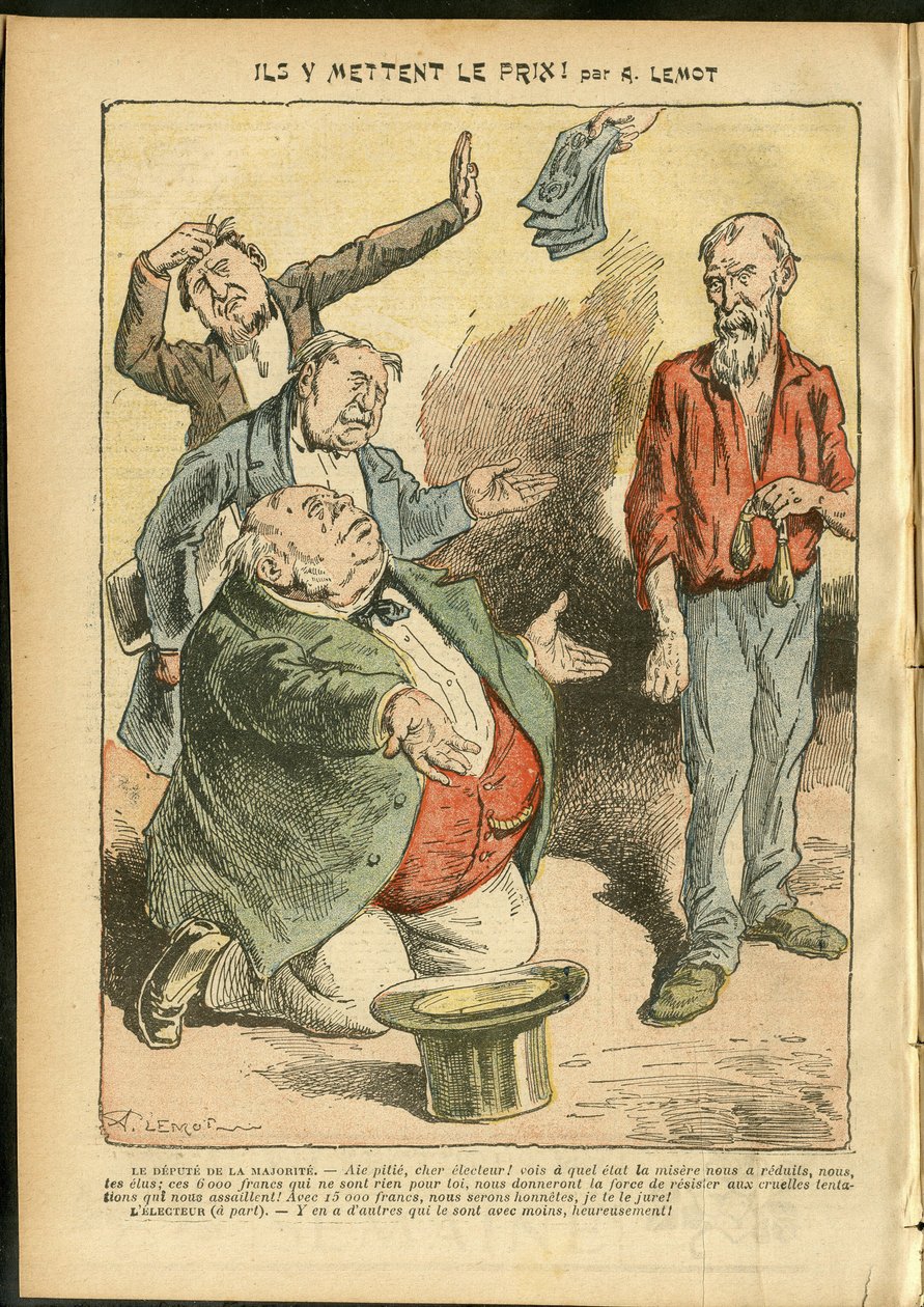 Illustration af Achille Lemot (1846-1909) i Le Pelerin af Achille Lemot