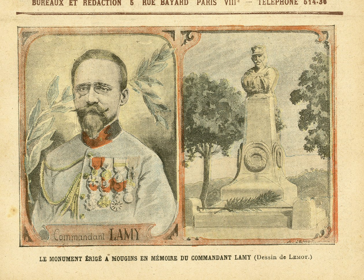 Illustration af Achille Lemot (1846-1909) i Le Pelerin af Achille Lemot