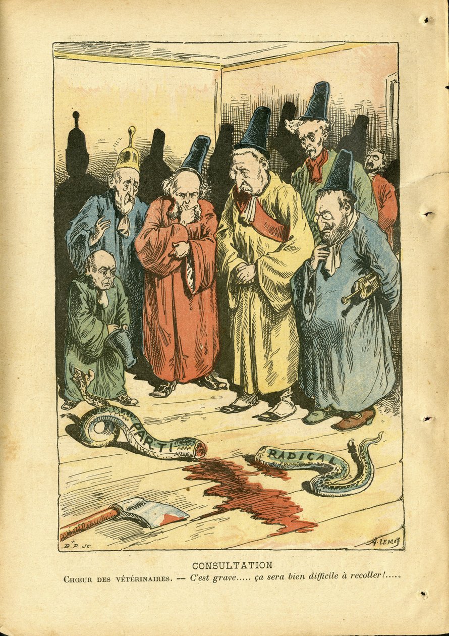 Illustration af Achille Lemot (1846-1909) i Le Pelerin af Achille Lemot