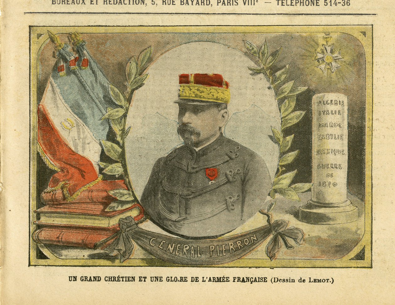Illustration af Achille Lemot (1846-1909) i Le Pelerin af Achille Lemot