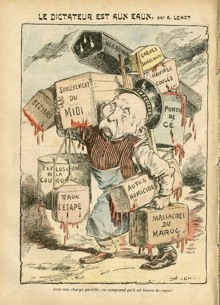 Illustration af Achille Lemot (1846-1909) i Le Pelerin af Achille Lemot