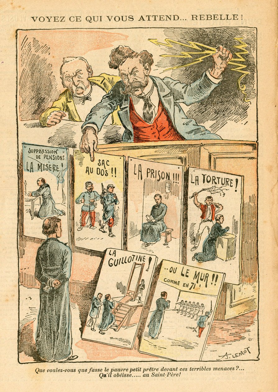 Le Pelerin, Satirisk i farver af Achille Lemot