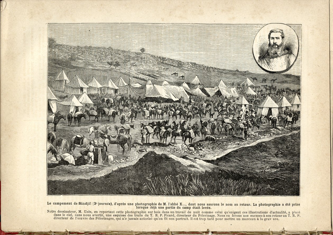Sindjil-lejren, af M. Uzès, Le Pèlerin af Achille Lemot