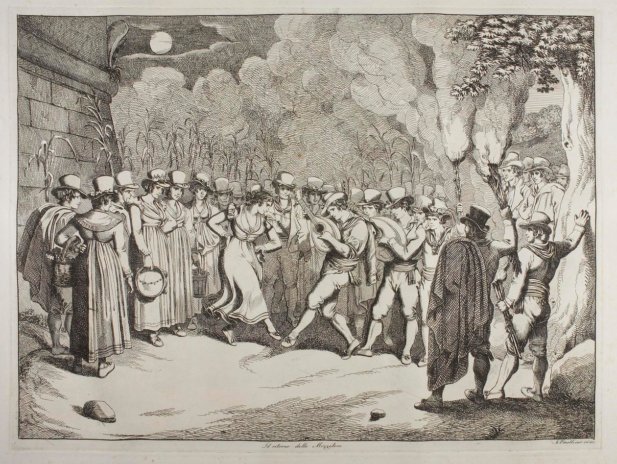 Morra-spillerens tilbagekomst af Achille Pinelli