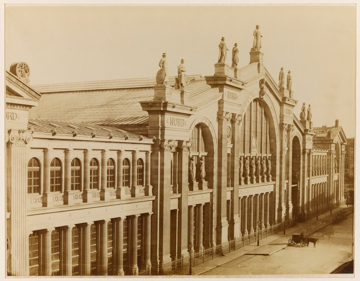 Gard du Nord, Paris, ca. 1870-80 (foto) af Achille Quinet