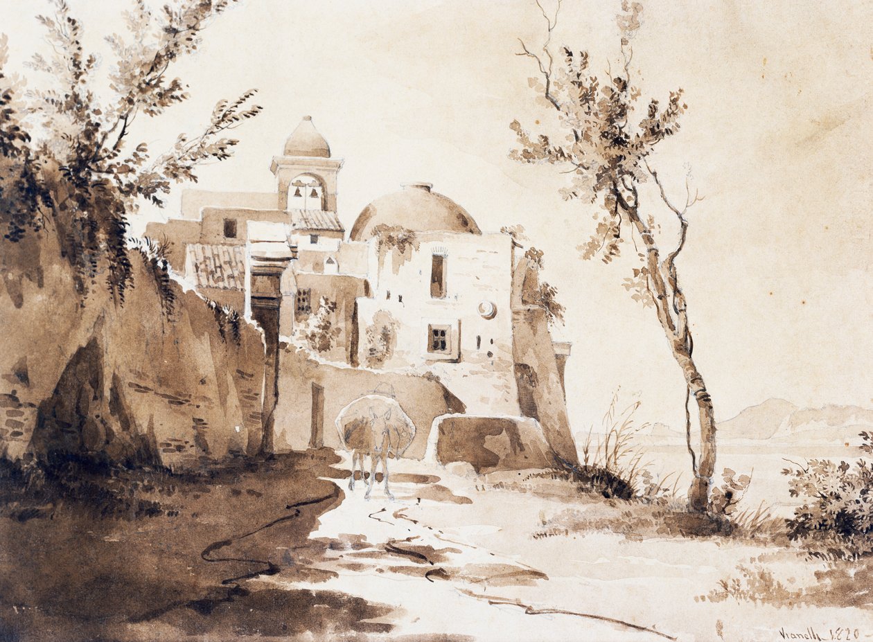 San Francesco-kirken i Pozzuoli af Achille Vianelli