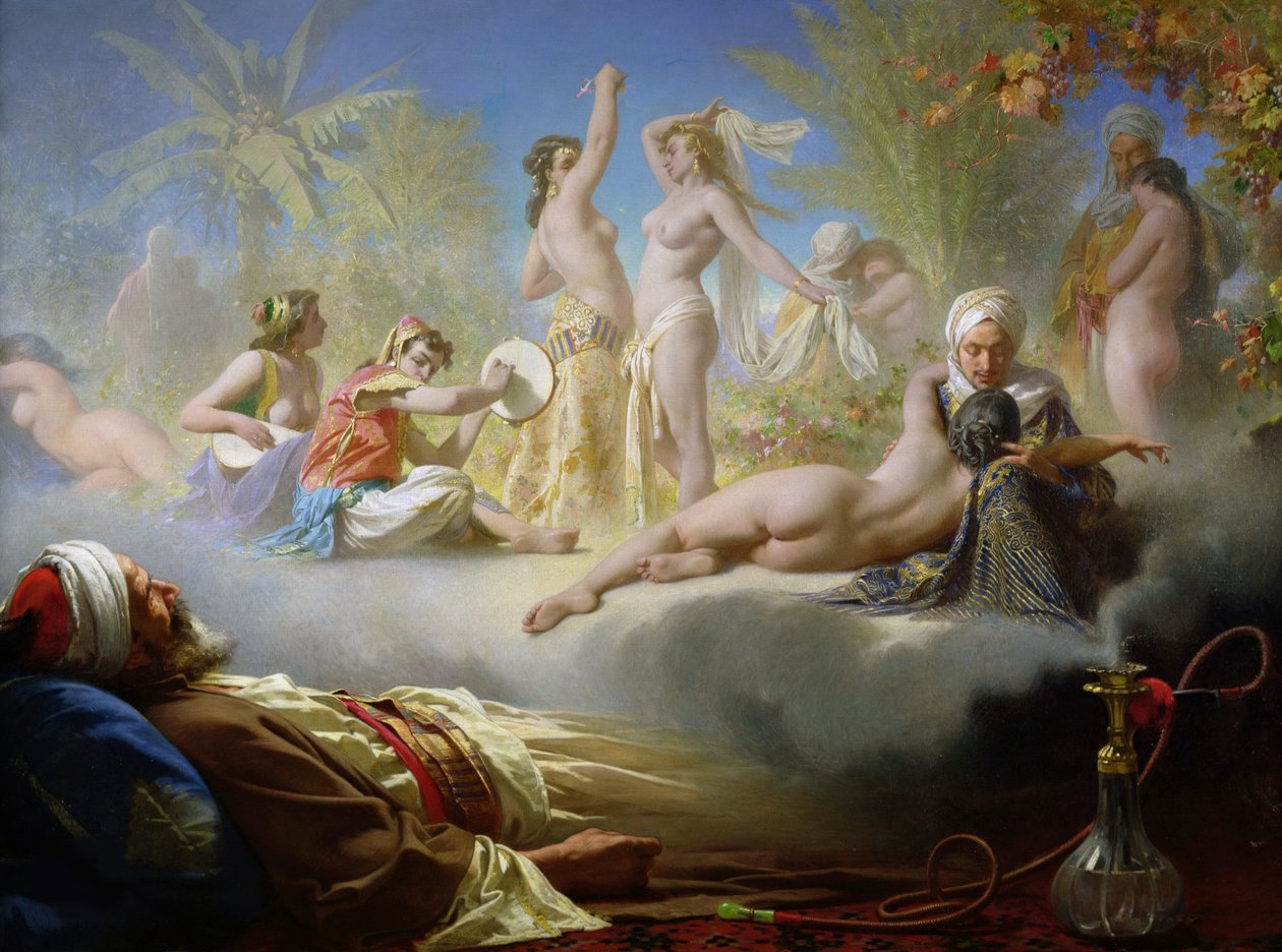 Den troendes drøm, ca. 1870. af Achille Zo