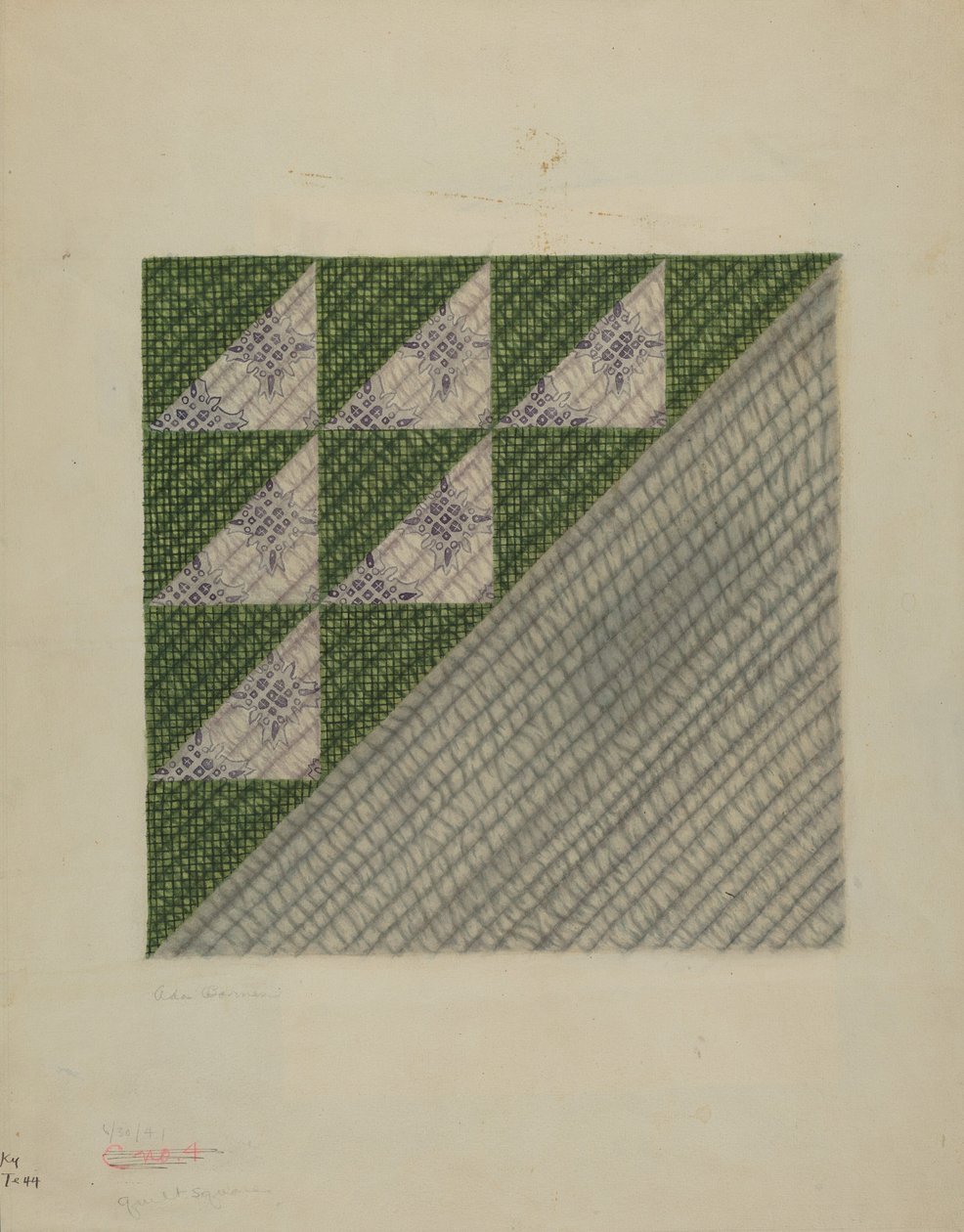Quiltblok af Ada Barnes