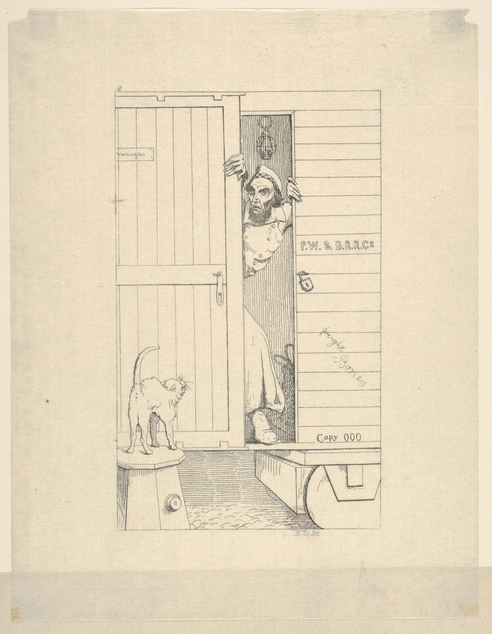 Passage Through Baltimore fra Confederate War Etchings, 1861-63. af Adalbert John Volck