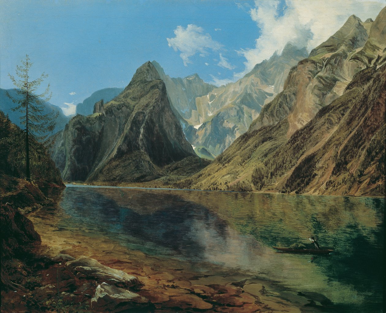 Königssee med Watzmann af Adalbert Stifter