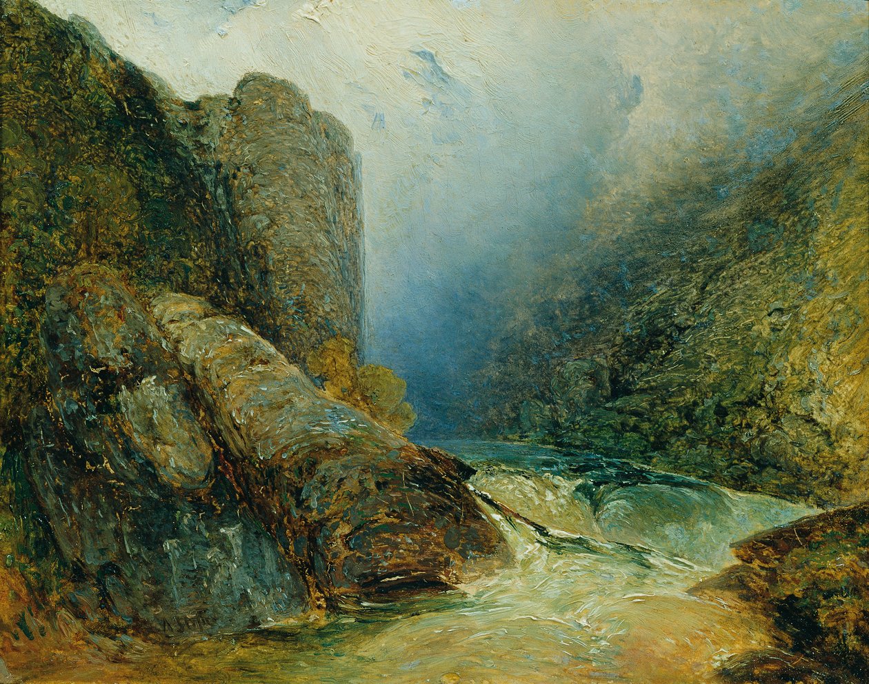 Teufelsmauer nær Hohenfurt (Kienberg) af Adalbert Stifter