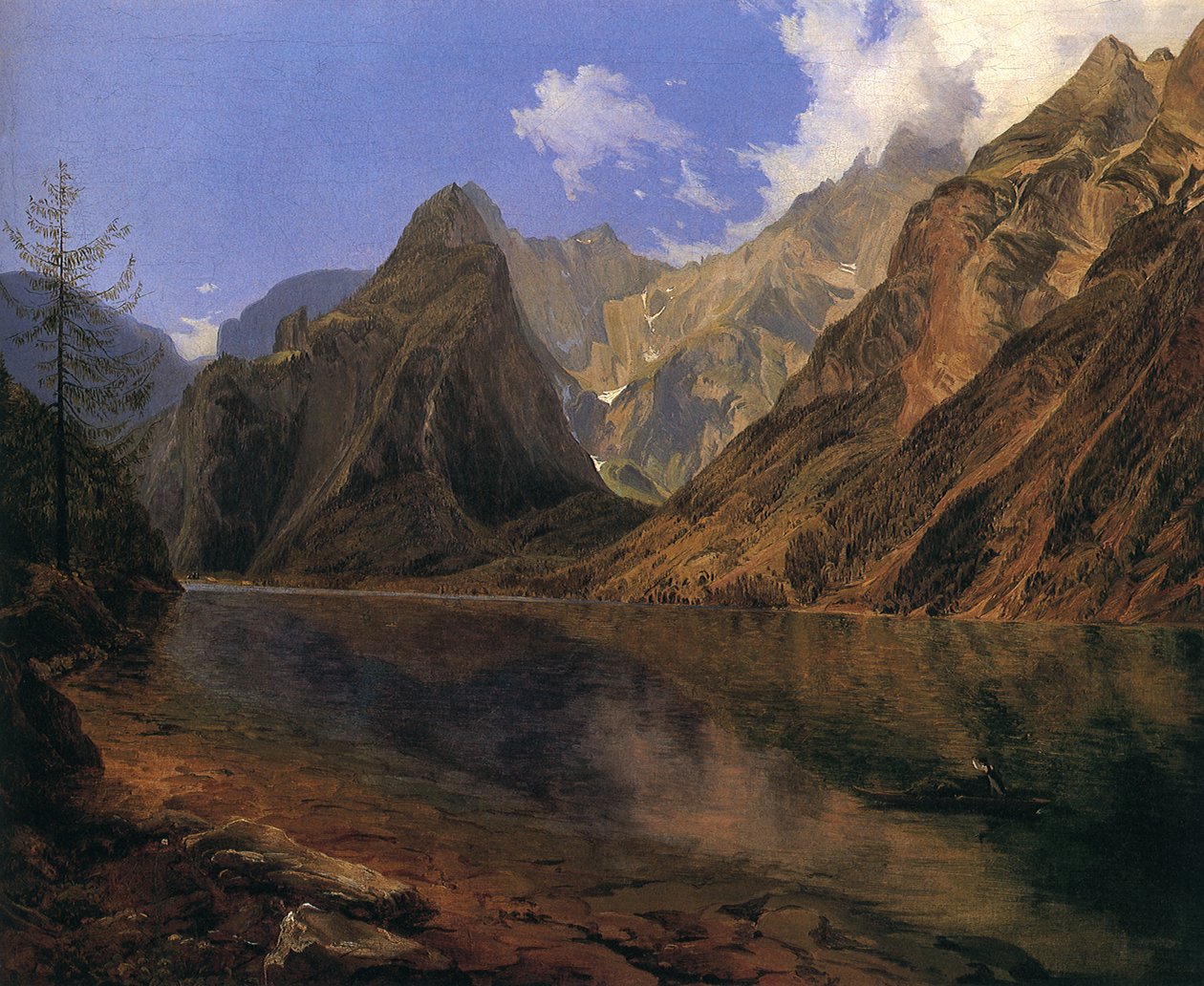 Konigssee og Watzmann af Adalbert Stifter