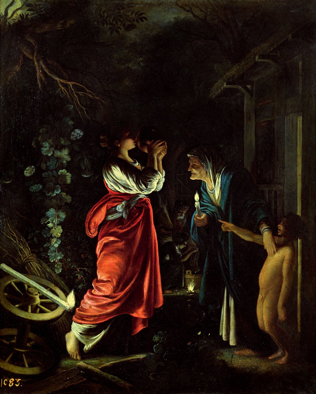 Ceres og Stellio (olie på kobber) af Adam Elsheimer