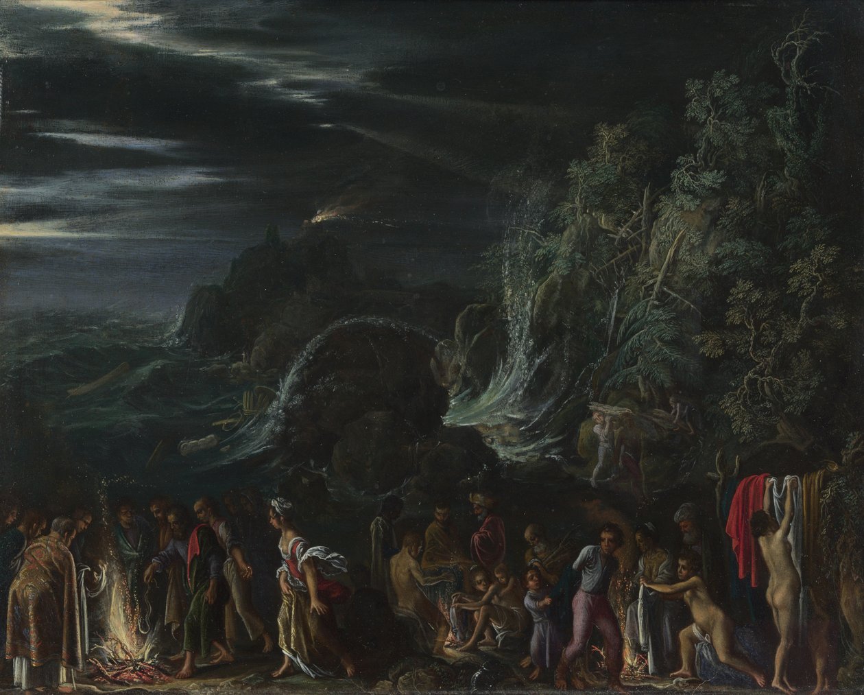 Paul på Malta af Adam Elsheimer