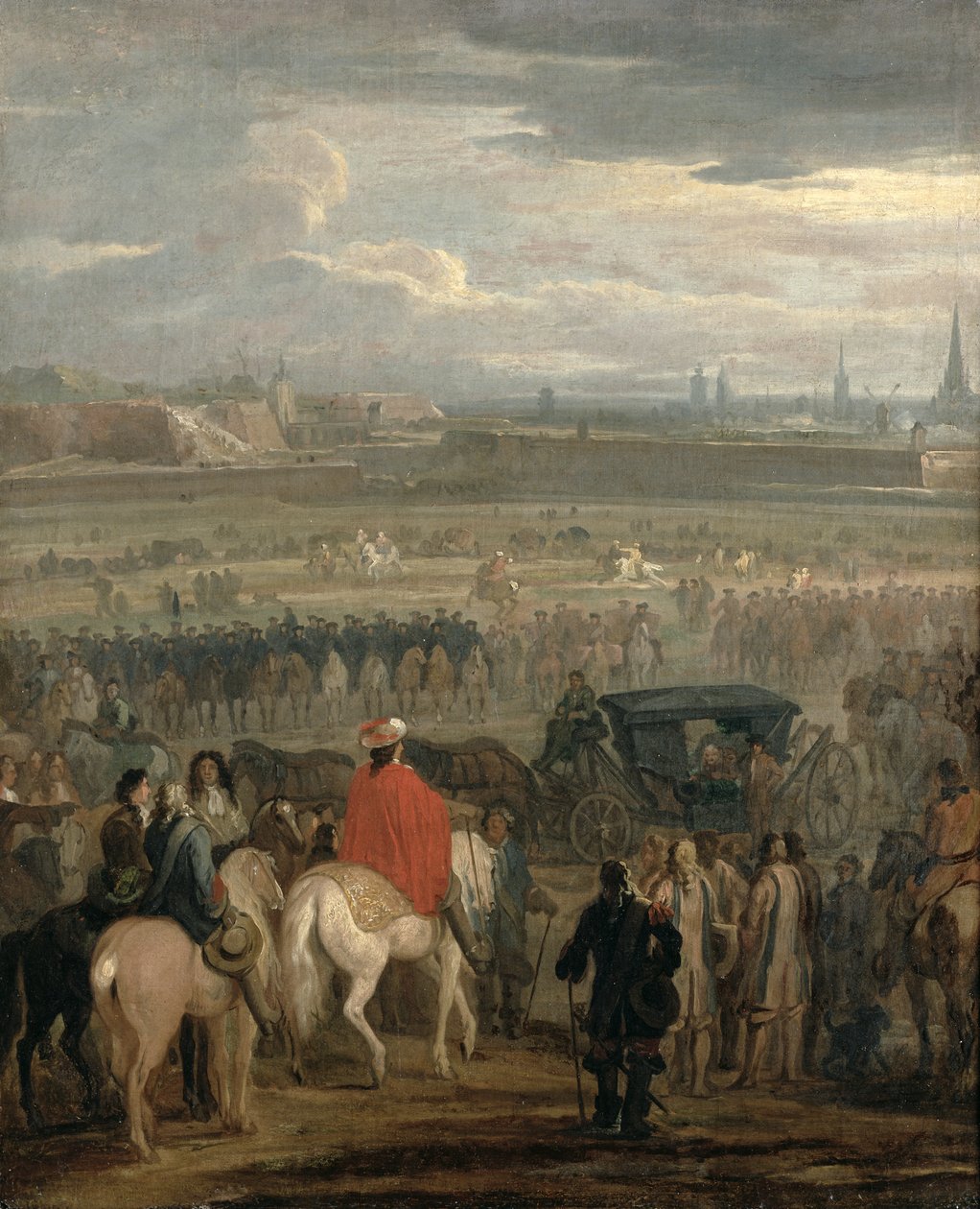 Overgivelse af citadellet i Cambrai, 18. april 1677, ca. 1678 af Adam Frans van der Meulen