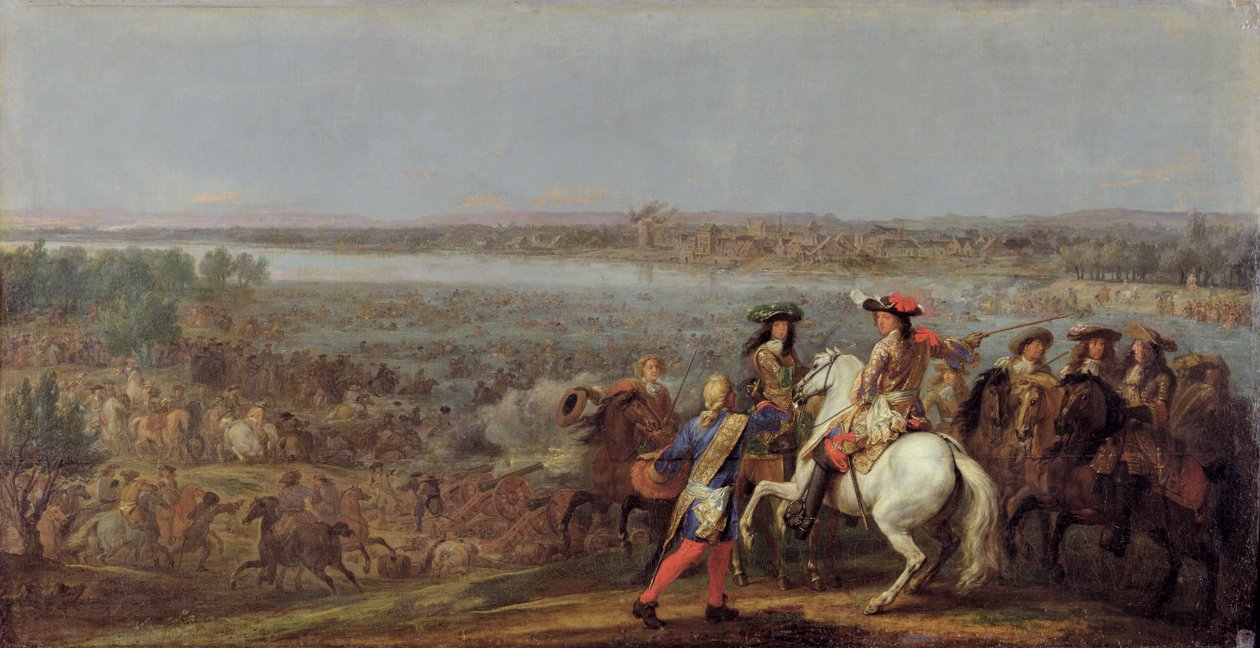 Krydset af Rhinen, 12. juni 1672 af Adam Frans van der Meulen