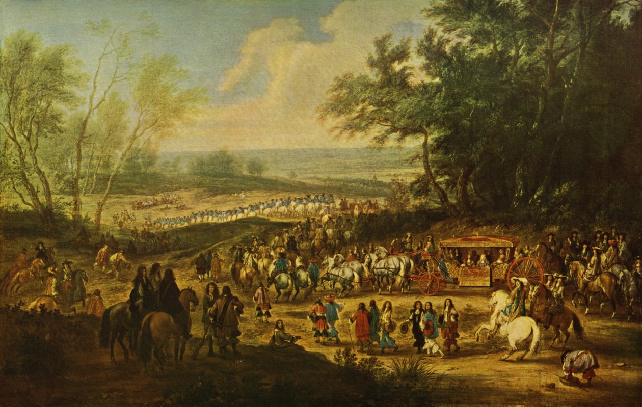 Kong Louis XiV af af Adam Frans van der Meulen