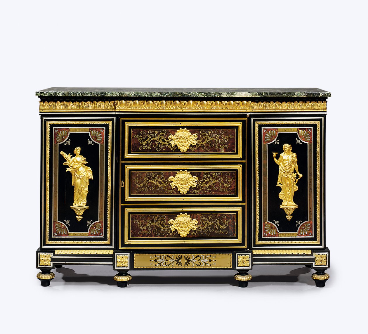 Sen Louis XVI ormolu-monteret boulle-marquetry sideskab af Adam (attr. to) Weisweiler