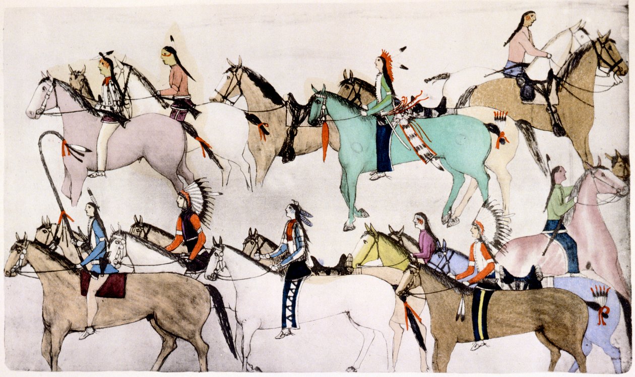 Sioux-krigere ved 