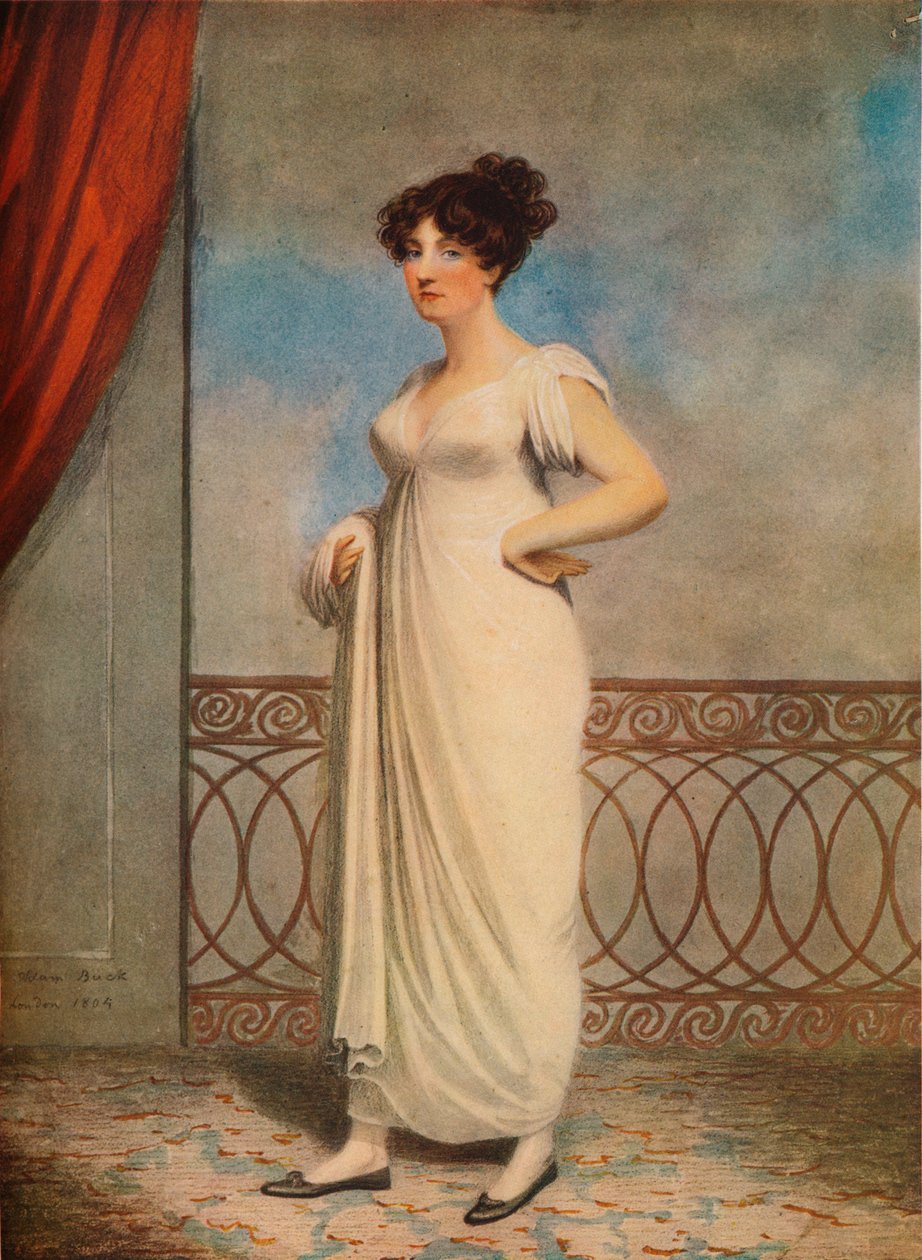 Portræt af en dame, 1804 af Adam Buck