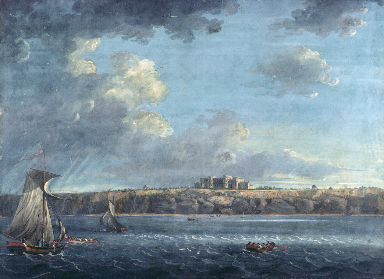 Highcliffe, nær Christchurch, fra havet af Adam Callander