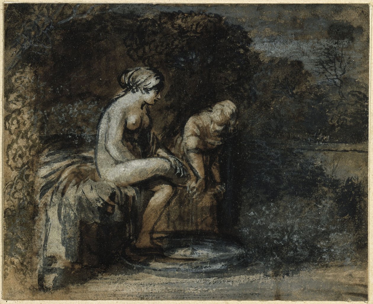 Batseba i badet af Adam Elsheimer