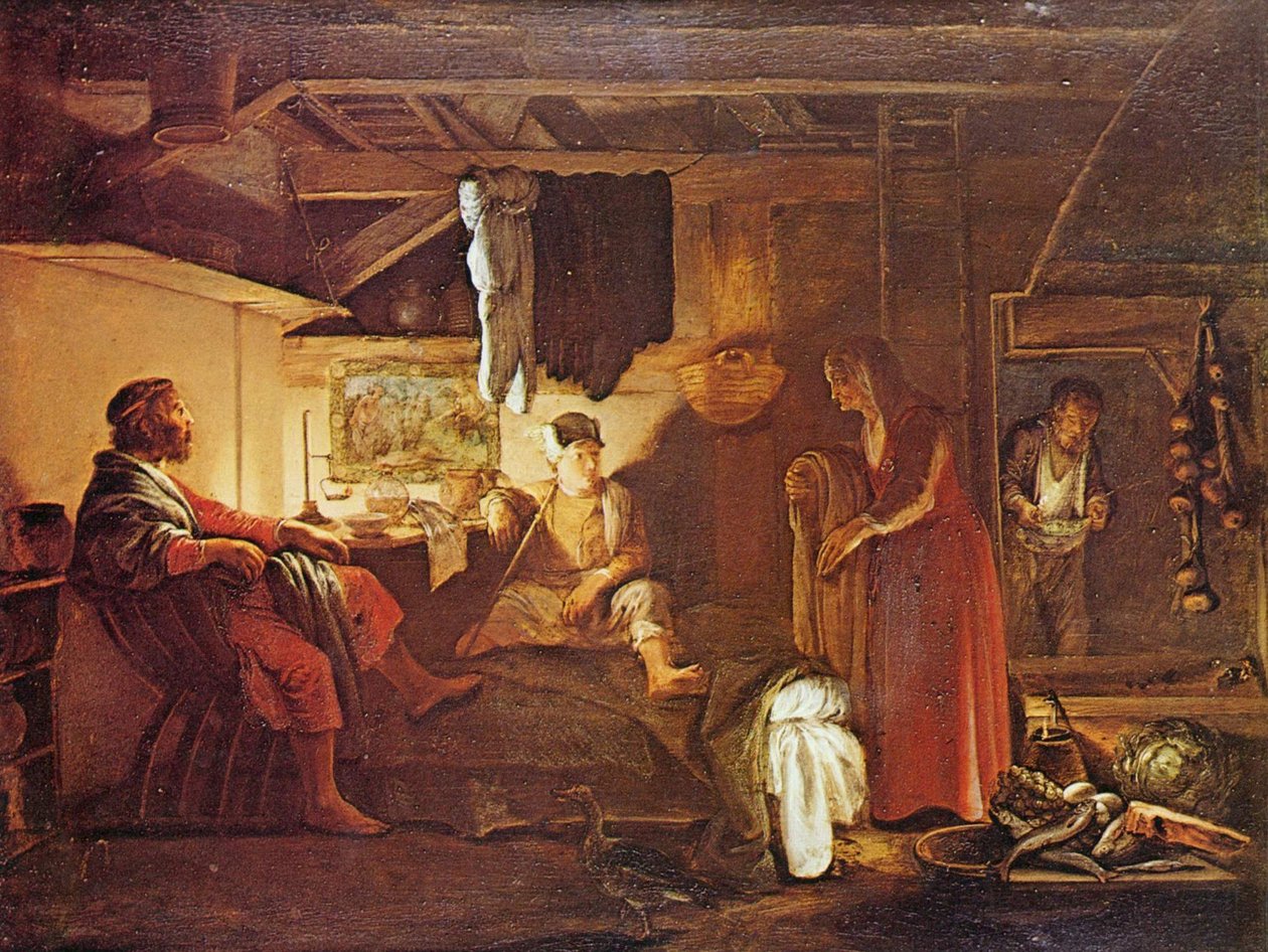 Jupiter og Merkur hos Philemon og Baucis Jupiter og Merkur hos Philemon og Baucis af Adam Elsheimer